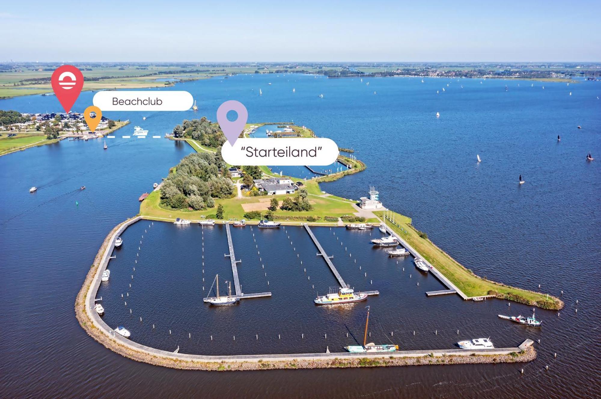 Welcome In - Houseboat 'Elysium' Met Eigen Aanlegsteiger Sneek - Offingawier Kültér fotó
